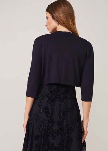 Phase Eight Elisha Occasion Bolero Knitwear Navy Australia | ET6410597